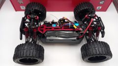 RK Monster elettrico 1/10 brushless, 2,4 Ghz, quattro ruote motrici, batteria Lipo 7,4 V 3500 mAh 30 C, completo di tutto - foto 6