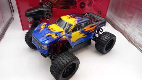 RK Monster elettrico 1/10 brushless, 2,4 Ghz, quattro ruote motrici, batteria Lipo 7,4 V 3500 mAh 30 C, completo di tutto