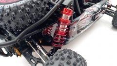 RK Desert Truck elettrico brushless 1/12, radio 2,4 GHZ, 4 ruote motrici, batteria Lipo 7,4V 2200 mAh, completo di tutto - foto 9