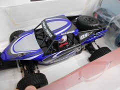 RK Truggy elettrico a spazzole 1/10, radio 2,4 GHZ, motore classe 550, 4 ruote motrici, batteria NIMH 7,2V 2000 mAh, completo di tutto - foto 1