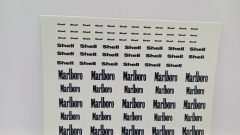 114 decals sponsor Marlboro, Shell, Agip, Ferrari 1/43 - foto 2