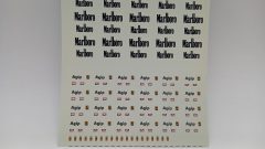 114 decals sponsor Marlboro, Shell, Agip, Ferrari 1/43 - foto 4