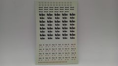 114 decals sponsor Marlboro, Shell, Agip, Ferrari 1/43 - scala 1:18