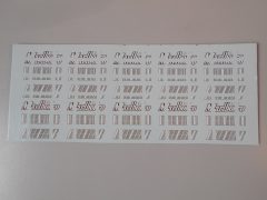 116 decals sponsor Marlboro e bar code 1/18 - scala 1:18