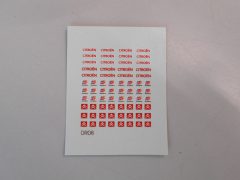 107 decals loghi Citroen, total 1/43 - scala 1:43