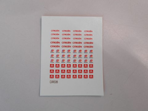 107 decals loghi Citroen, total 1/43