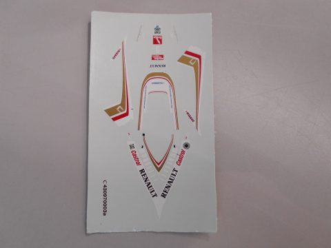 98 decals Renault f1 j. villeneuve 1/43