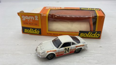 Solido' gam 2 Alpine Rally 1600 1/43 scatola e decals rovinate