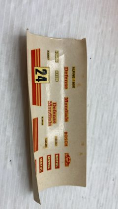Solido' gam 2 Alpine Rally 1600 1/43 scatola e decals rovinate - foto 2