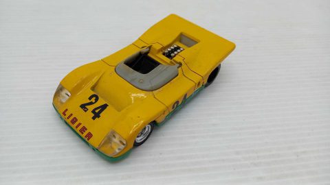 Solido Ligier JS3 1/43, normali segni del tempo, mancante di alcuni particolari, senza scatola originale