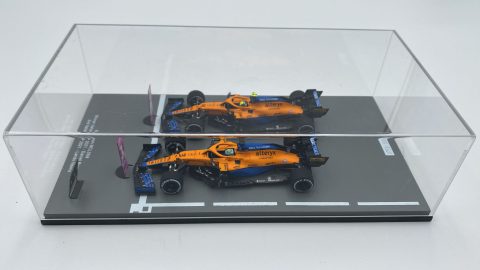 Sparkmodel McLaren MCL35M Ricciardo Winner Italian GP 2021 e Norris 2nd Italian GP 2021 1/43, senza scatola originale