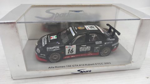 Sparkmodel Alfa Romeo 156 GTA ETCC 2003 1/43, confezione usurata