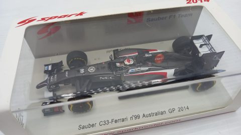 Sparkmodel Sauber C33 Adrian Sutil Australian GP 2014 1/43