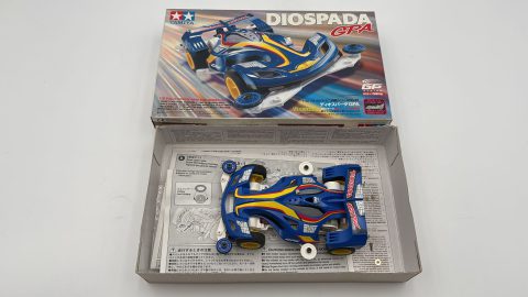 Tamiya Mini 4WD Diospada GPA 1/32 non funzionante, segni di usura del tempo