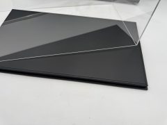 Luxcase teca con base in similpelle nera per modelli scala 1/12, misure INTERNE 45x24x18,5 cm altezza, ESTERNE COMPRESE DI BASE 45,5x25x20,6 cm altezza - foto 4