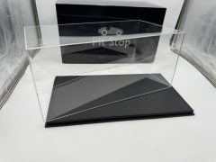 Luxcase teca con base in similpelle nera per modelli scala 1/12, misure INTERNE 45x24x18,5 cm altezza, ESTERNE COMPRESE DI BASE 45,5x25x20,6 cm altezza - foto 5