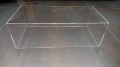Teca in plexiglass SOLO COPERCHIO per basi Top Marques 1/12, misure interne 48x22,7x16,3 cm altezza, misure esterne 48,5x23,?