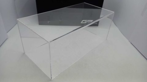 Vetrina teca in plexiglass SOLO COPERCHIO per basi GP Replicas 1/18, misure interne 31,5 x 15,5 x 13,0 altezza cm