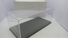 BBR show case vetrina base grigia 1/18, misure interne 315 x 155 x h 113 mm - scala 1:18