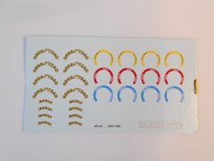 38 tameo kits decals vari loghi gomme f1 1/43 - scala 1:43
