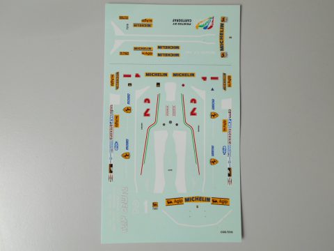 17 tameo kits decals Ferrari 315 t5 belgian GP 1980 1/43