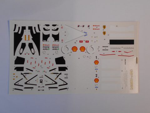 29 tameo kits decals Ferrari f2001 australian GP 2001 1/43