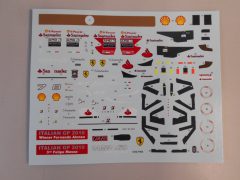 2 tameo kits decals Ferrari f10 italian GP 2010 f. alonso 1/43 - scala 1:43