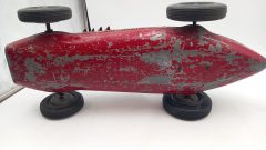 Toschi Vignola Ferrari F500 1952 1/8, originale con evidenti segni del tempo, con meccanismo interno e manovella - foto 9
