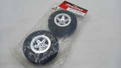 Traxxas coppia gomme e cerchi posteriori per modello Slash 1/10 - scala 1:10