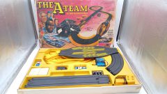 Tyco pista elettrica The A-team, sviluppo di 3,71 metri, macchinine da rivedere, funzionante tutta l'elettronica e solo il f?