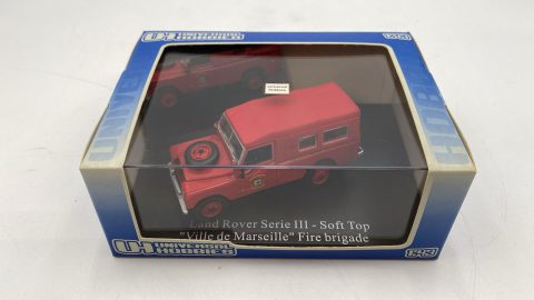 Universal Hobbies Land Rover Serie III Soft Top Ville de Marseille Fire Brigade 1/43