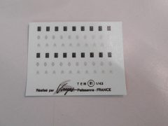 99 virages decals loghi Peugeot, Renault, Citroen 1/43 - scala 1:43