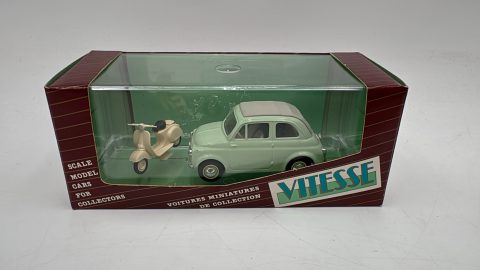 Vitesse Fiat 500 con moto 1/43