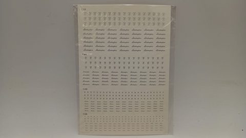314 decals Triple9 T9-20009 stemmi e scritte Lamborghini nelle scale 1/18, 1/24, 1/43, 1/64