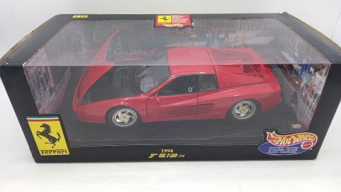 Hot Wheels Ferrari Testarossa F512 M 1994 1/18, scatola lievemente usurata