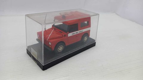 Old Cars Jeep Vigili del fuoco 1/43 senza scatola originale, teca rotta